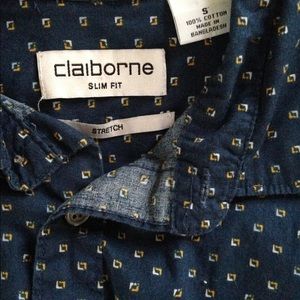 Claiborne Slim Long Sleeve Button Down